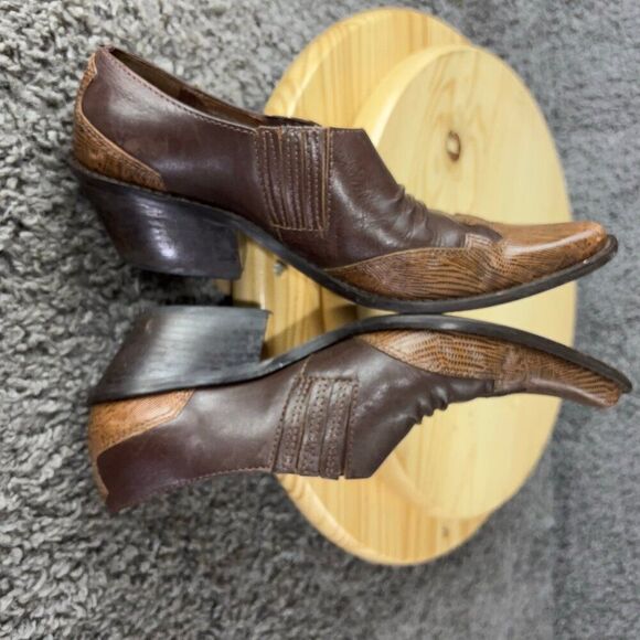 Matisse Vintage Western Boots Womens Size 8.5 Leather Pointed Toe Made in Brazil - Picture 6 of 10